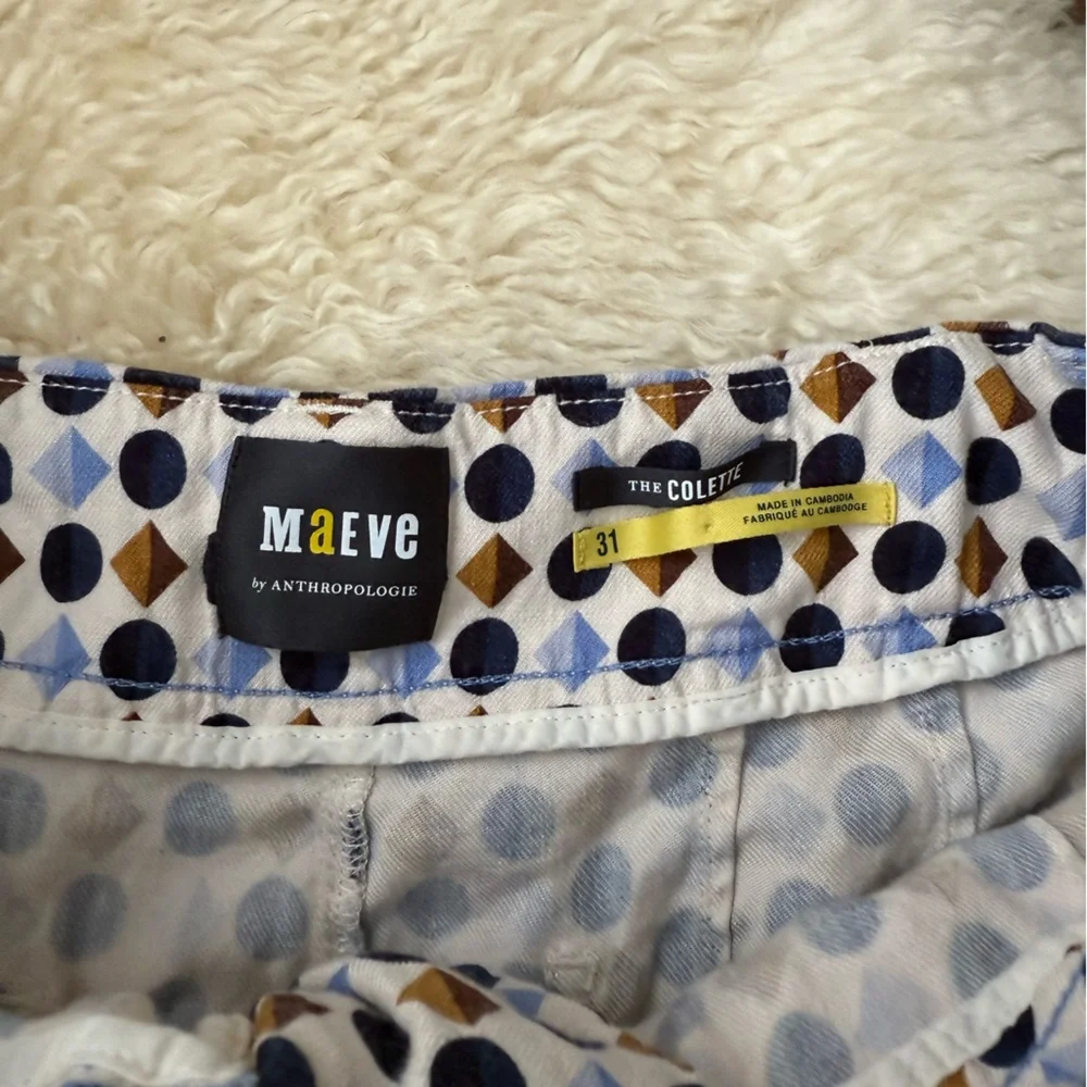 Anthropologie Maeve The Colette High Rise Shorts